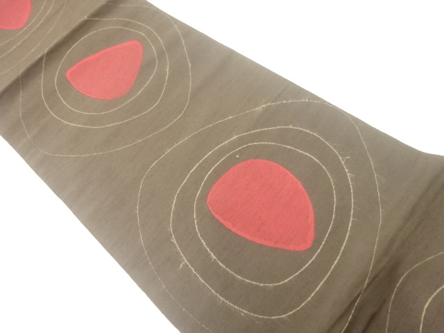 JAPANESE FUKURO OBI / TSUMUGI / WOVEN ABSTRACT